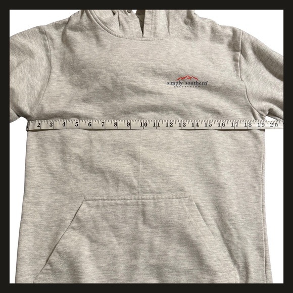 Simply Southern Hoodie Small Peace Love Mountains Jeep Dog Graphic Pullover Gray - Picture 7 of 10